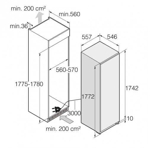Встраиваемый морозильник ASKO RBF276DND1 (белый) 6