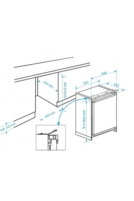 Встраиваемый морозильник BEKO BU 1200 HCA (белый) 9
