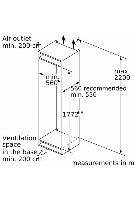Встраиваемый морозильник Bosch GIN81AEF0U (белый) 3