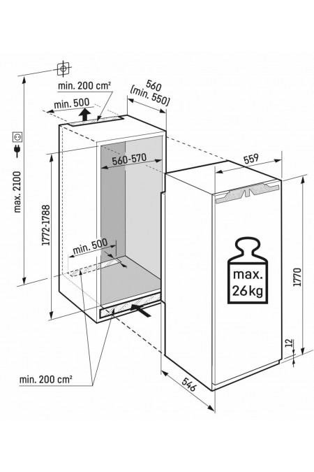 Встраиваемый морозильник LIEBHERR SIFNe 5108 (белый) 4