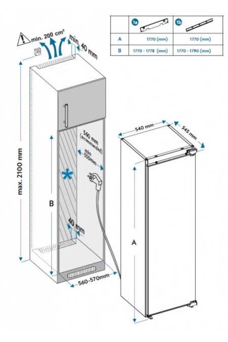 Встраиваемый морозильник Weissgauff WFI 178 V (белый) 8