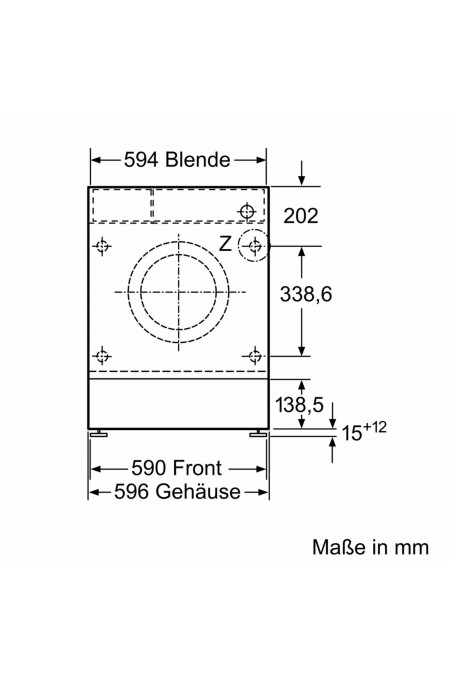 Встраиваемая стиральная машина Bosch WIW28443 (белый) 3