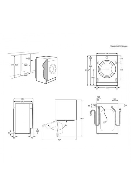 Встраиваемая стиральная машина ELECTROLUX EW8F348SCI (белый) 4