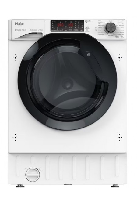 Встраиваемая стиральная машина Haier HWDQ90B416FWB-RU (белый) 