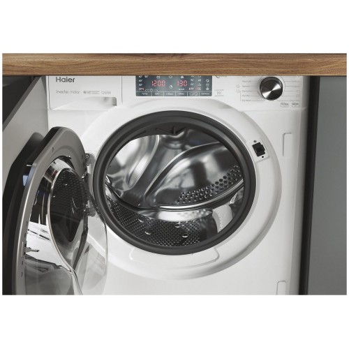 Встраиваемая стиральная машина Haier HWDQ90B416FWB-RU (белый) 2
