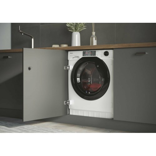 Встраиваемая стиральная машина Haier HWDQ90B416FWB-RU (белый) 5