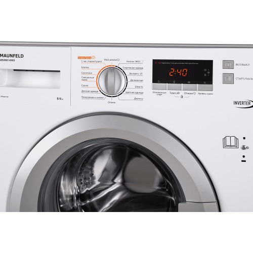 Встраиваемая стиральная машина MAUNFELD MBWM1486S (белый) 1