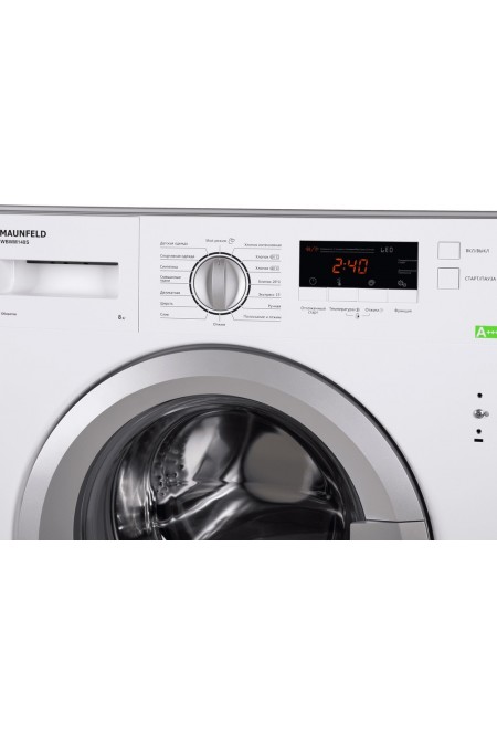 Встраиваемая стиральная машина MAUNFELD MBWM148S (серебристый) 7