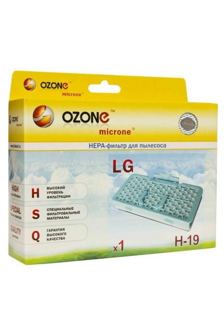 HEPA фильтр для пылесосов OZONE H-19 для пылесоса LG 3