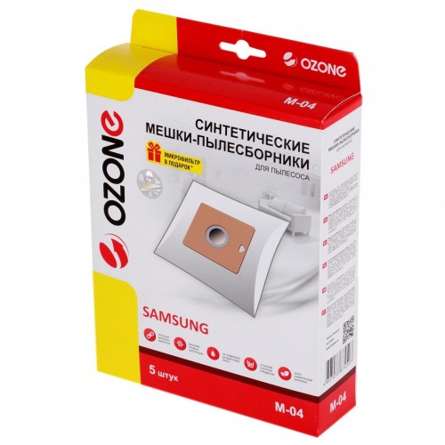 Пылесборник OZONE microne M-04 синтетика компл. 5шт. (10) 9