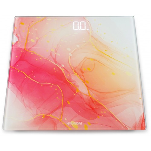 Весы электронные HYUNDAI H-BS03951 (розовый/белый) 4