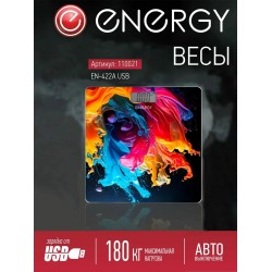 Весы электронные Energy EN-422B USB (110021) (оранжевый/красный)