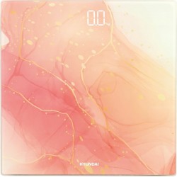 Весы электронные HYUNDAI H-BS03951 (розовый/белый)