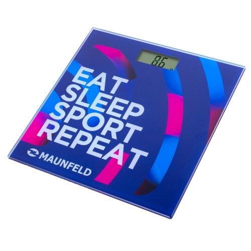 Весы электронные MAUNFELD MBS-153G03 (синий) 8
