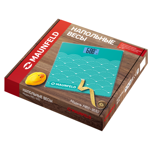 Весы электронные MAUNFELD MBS-183G01 (синий) 4