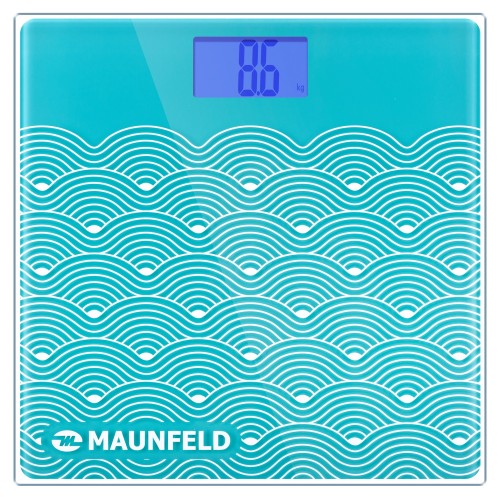 Весы электронные MAUNFELD MBS-183G03 (голубой) 