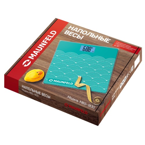 Весы электронные MAUNFELD MBS-183G03 (голубой) 6
