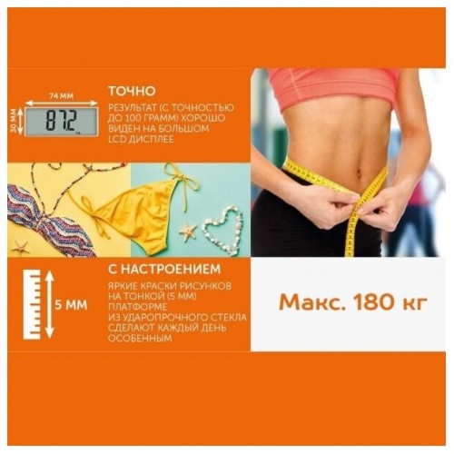 Весы электронные Scarlett SC-BS33E077 (рыжий кот) 1