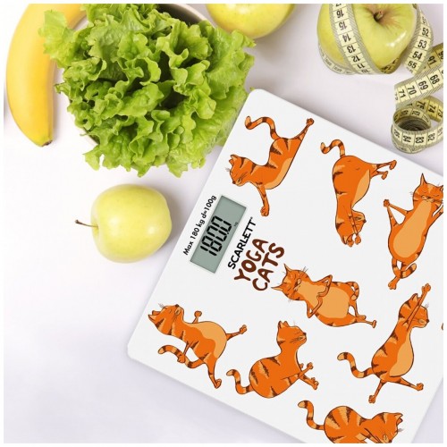 Весы электронные Scarlett SC-BS33E077 (рыжий кот) 6