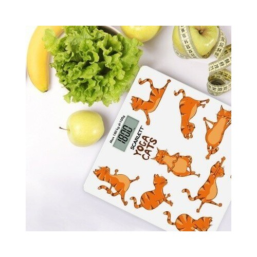 Весы электронные Scarlett SC-BS33E077 (рыжий кот) 7