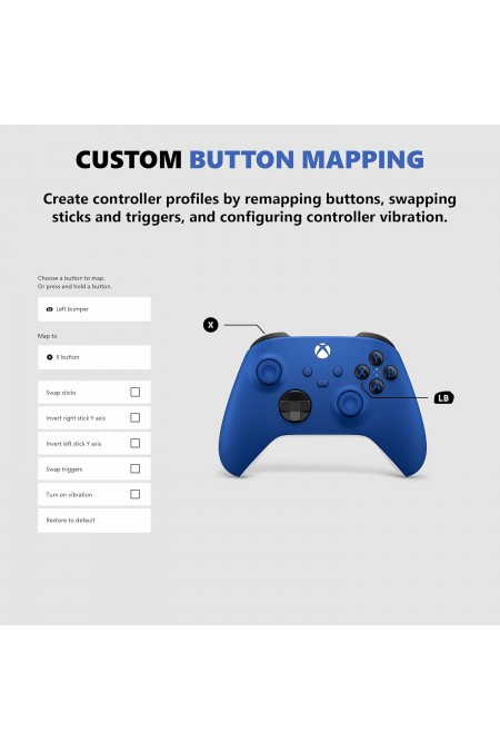 Геймпад Microsoft Xbox Wireless Controller Model 1914 (QAU-00065) (синий) 3
