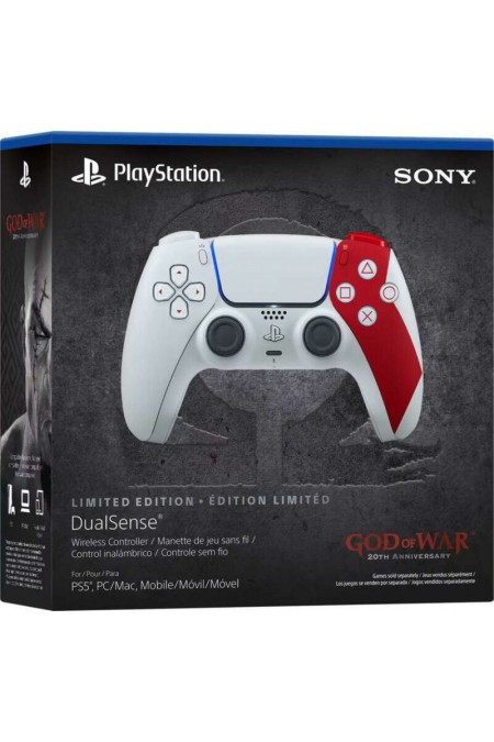 Геймпад Sony DualSense Limited Edition God of War 20th Anniversary (белый/красный) 6