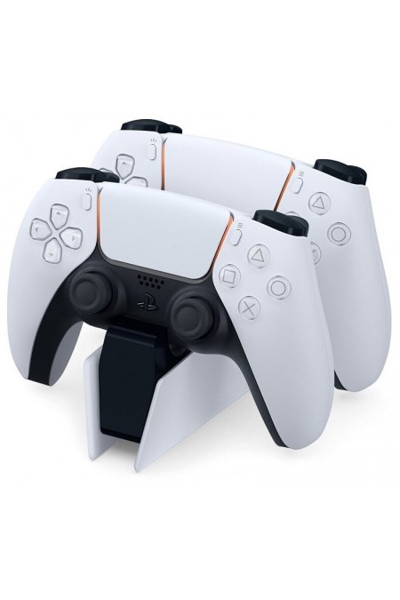 Зарядная станция Sony DualSense для двух геймпадов с блоком питания ADP-15WH A (CFI-ZDS1) (белый) 