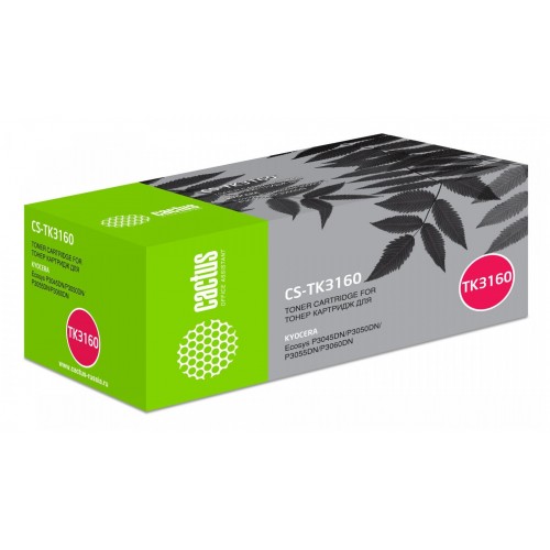 Картридж CACTUS CS-TK3160 для Kyocera Ecosys P3045dn/P3050dn/P3055dn/P3060dn 