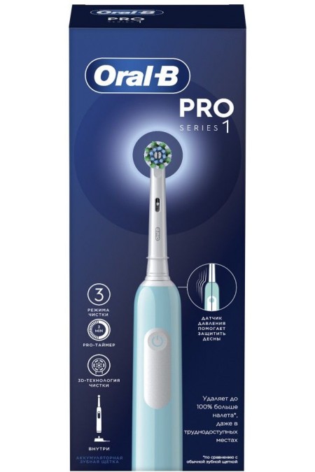 Электрическая зубная щетка Oral-B Pro 1 (500)/D305.513.3 (бирюзовый) 