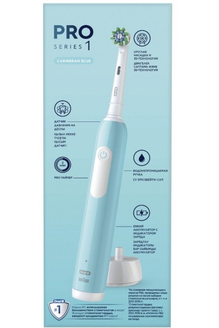 Электрическая зубная щетка Oral-B Pro 1 (500)/D305.513.3 (бирюзовый) 1