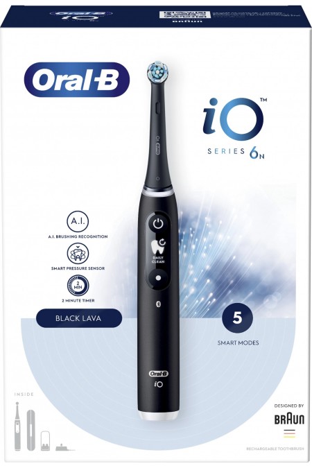 Электрическая зубная щетка Oral-B iO 6 S Black Lava (черный) 2