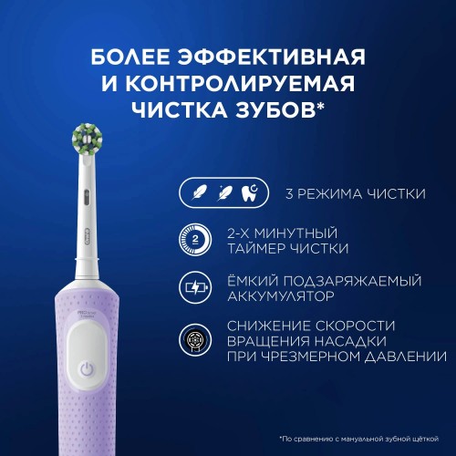 Электрическая зубная щетка Oral-B Vitality Pro 80368962 (сиреневый) 6