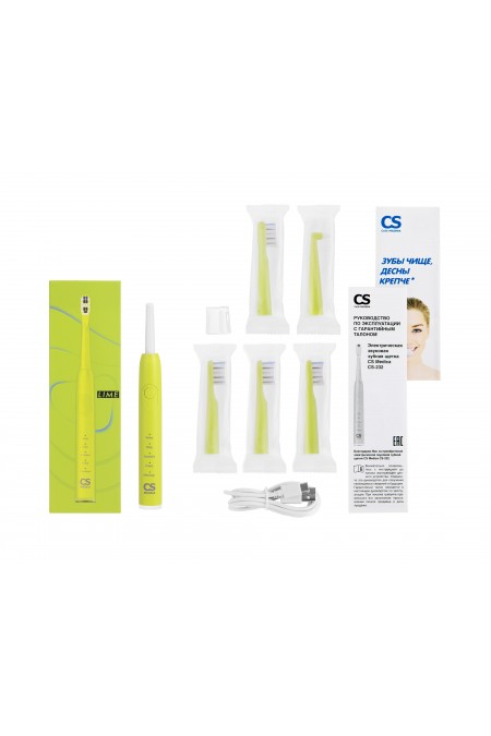 Электрическая зубная щетка CS Medica CS-232 (зеленый) 6