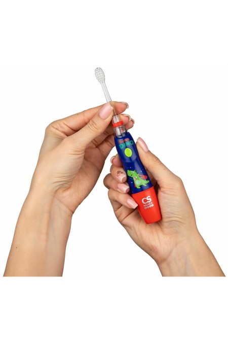 Электрическая зубная щетка CS Medica CS-9760-H (динозаврик) 8