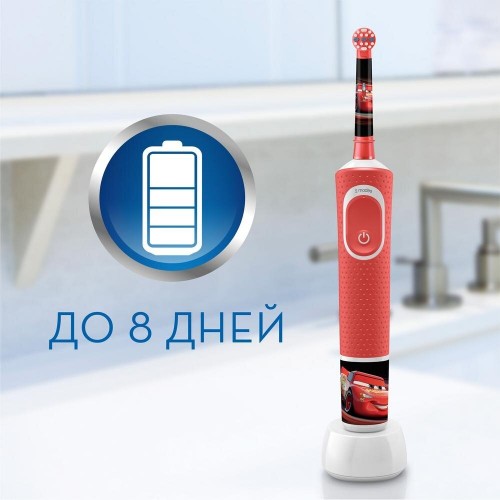 Электрическая зубная щетка Oral-B Family Edition Pro 1 700+Kids Cars (черный/красный) 4