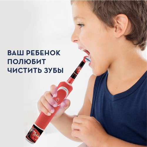 Электрическая зубная щетка Oral-B Family Edition Pro 1 700+Kids Cars (черный/красный) 6
