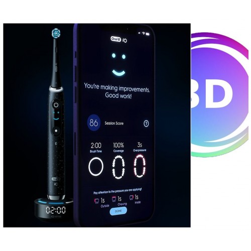 Электрическая зубная щетка Oral-B iO 10 cosmic (черный) 6