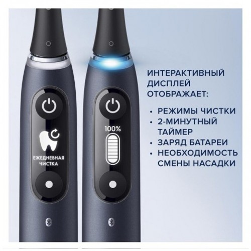 Электрическая зубная щетка Oral-B iO 6 S Black Lava (черный) 6