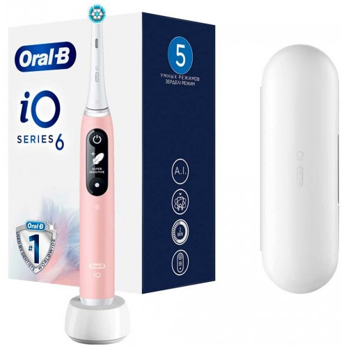 Электрическая зубная щетка Oral-B iO 6 S Rosa (розовый) 