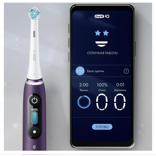 Электрическая зубная щетка Oral-B iO Series 8n Black + Extra Brush (черный) 6