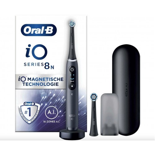 Электрическая зубная щетка Oral-B iO Series 8n Black + Extra Brush (черный) 9