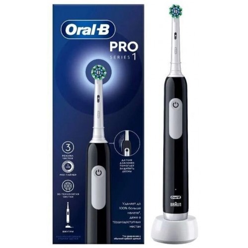 Электрическая зубная щетка Oral-B Pro 1 (500)/D305.513.3 (черный) 1
