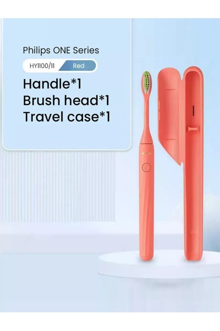 Электрическая зубная щетка Philips Sonicare One (HY1100/01) (красный) 2