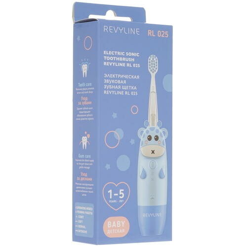 Электрическая зубная щетка Revyline RL 025 Baby (голубой) 7