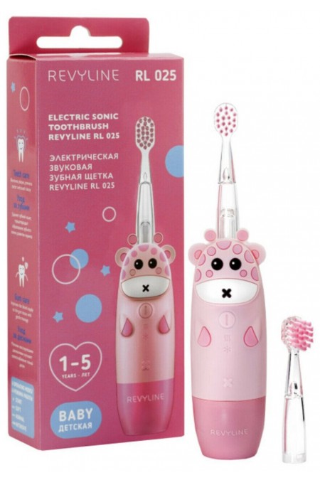 Электрическая зубная щетка Revyline RL 025 Baby (розовый) 