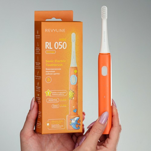 Электрическая зубная щетка Revyline RL 050 Kids (оранжевый) 5