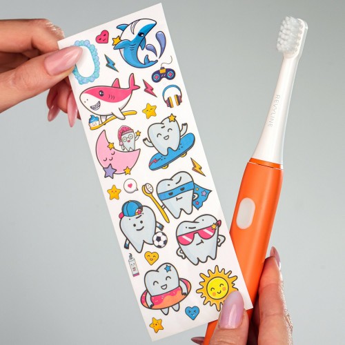 Электрическая зубная щетка Revyline RL 050 Kids (оранжевый) 6