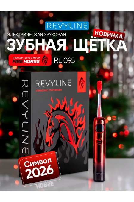 Электрическая зубная щетка Revyline RL 095 (красный/черный) 