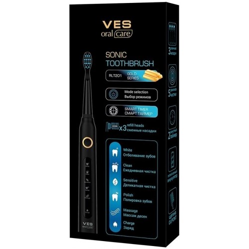 Электрическая зубная щетка VES electric RLT201 (черный) 4