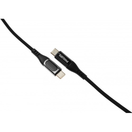 Кабель Philips DLC9100 USB Type-C (m)-USB Type-C (m) 1.2 м (черный) 1